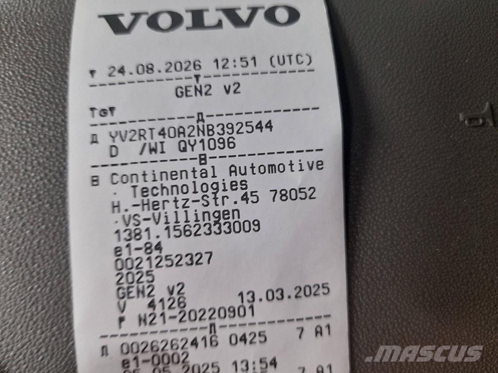 Volvo FH 500 EURO-6, XL 曳引機組件