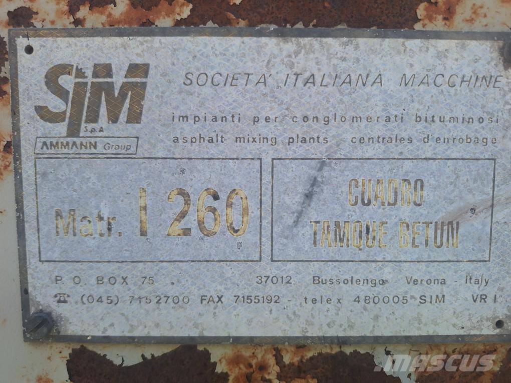  Sim-Amann Asphalt Plant Impianti per asfalto