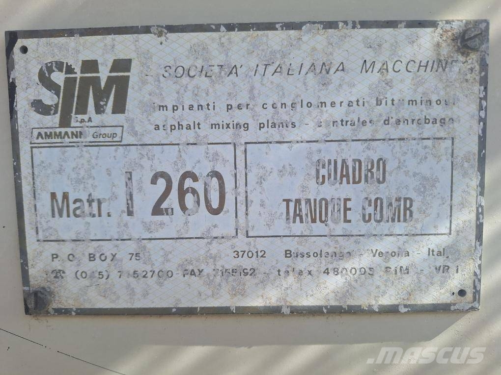  Sim-Amann Asphalt Plant Impianti per asfalto