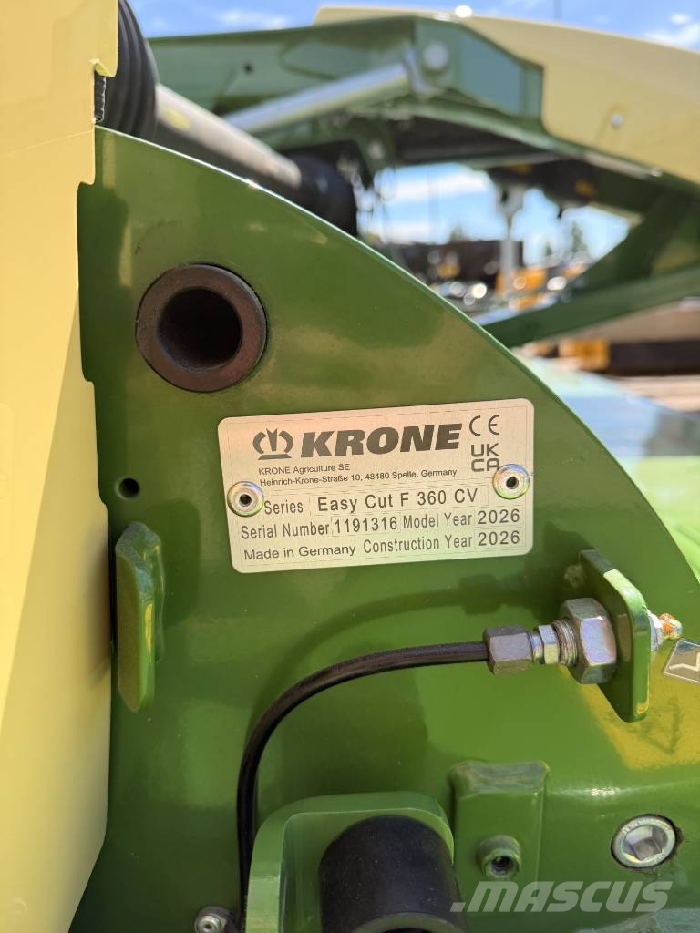 Krone Easy Cut F360 CV Slåmaskiner