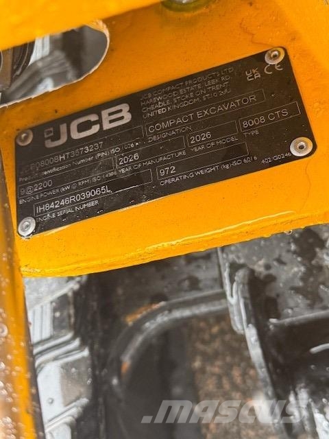 JCB 8008CTS Miniexcavadoras
