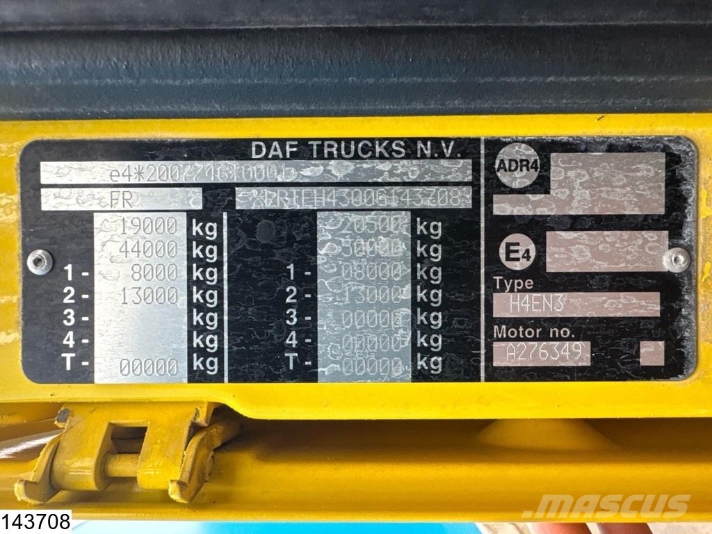 DAF XF 460 EURO 6, ACC, Retarder 트랙터 유닛