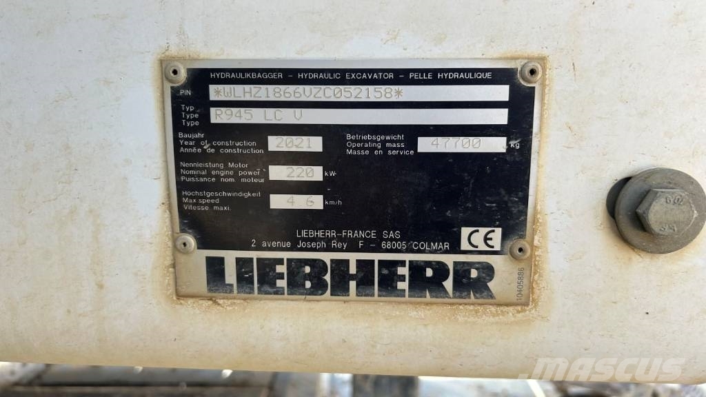 Liebherr R 945 B Roomikekskavaatorid