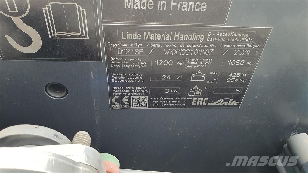 Linde D12 SP Self propelled stackers