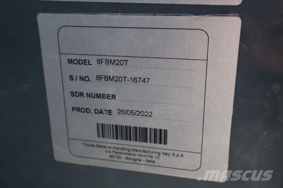 Toyota 8FBM20T Valid inspection, *Guarantee! Electric, 47 Diesel Trucker