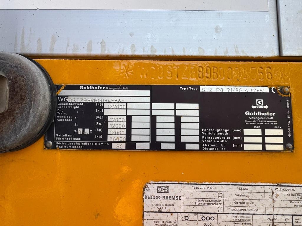 Goldhofer STZ-P 8-91/80 A (2+6) Semi-Lowloader Semi-reboques rebaixados