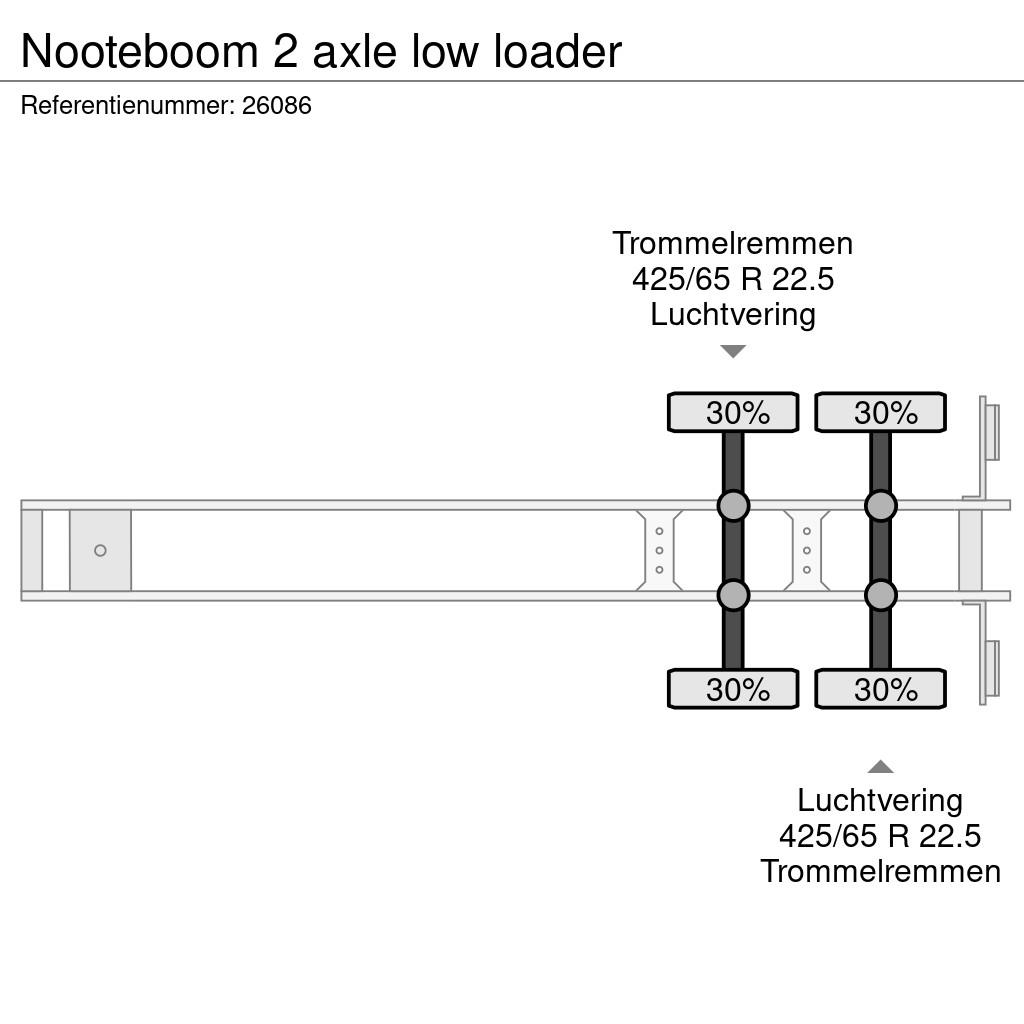 Nooteboom 2 axle low loader Låg lastande semi trailer