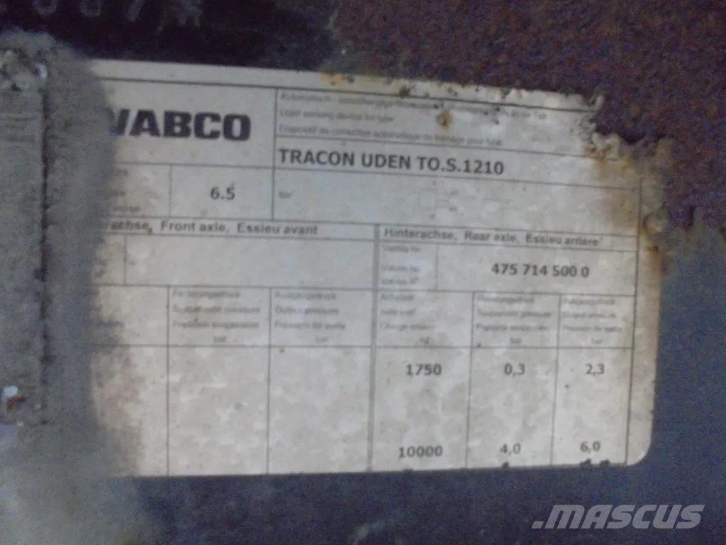 Tracon TO.S 1210 Carrier Vector 1850 + 1 AXLE Semirremolques de temperatura controlada