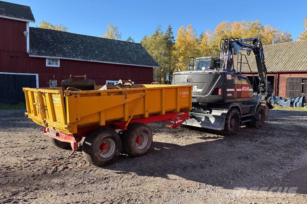 Atlas 160W, Endast 1210h, Mörevagn och 6 Redskap Mobilbagger