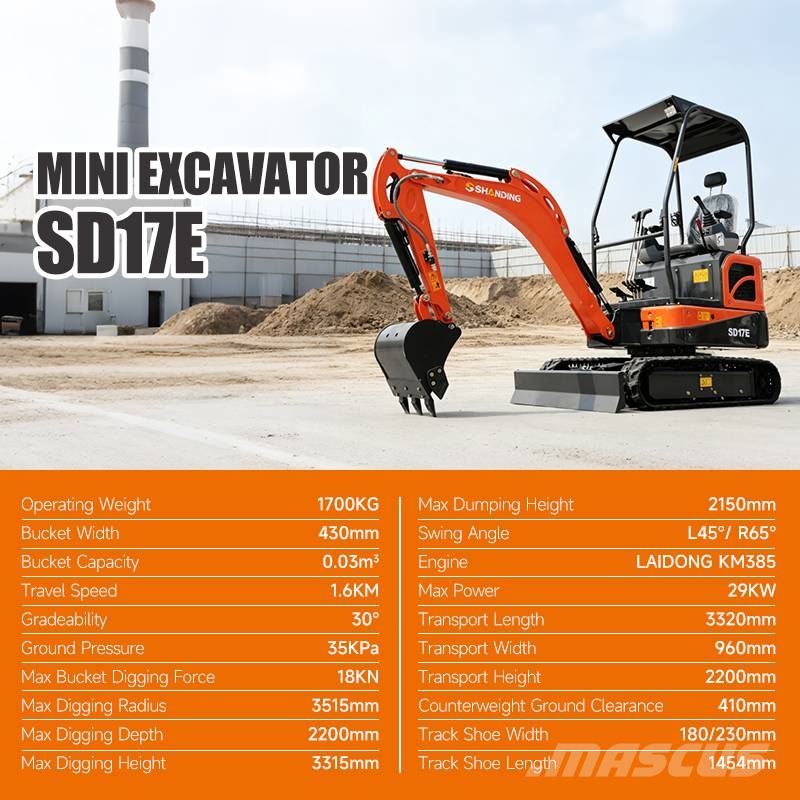 Shanding SD 17 E Raupenbagger