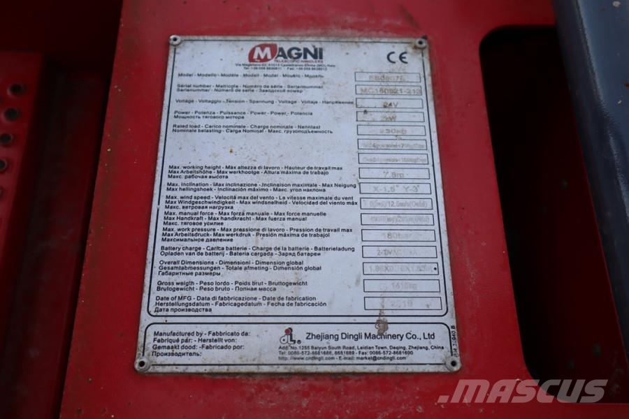 Magni ES0807E Available Directly From Stock, Electric, 7 Nůžková zvedací plošina