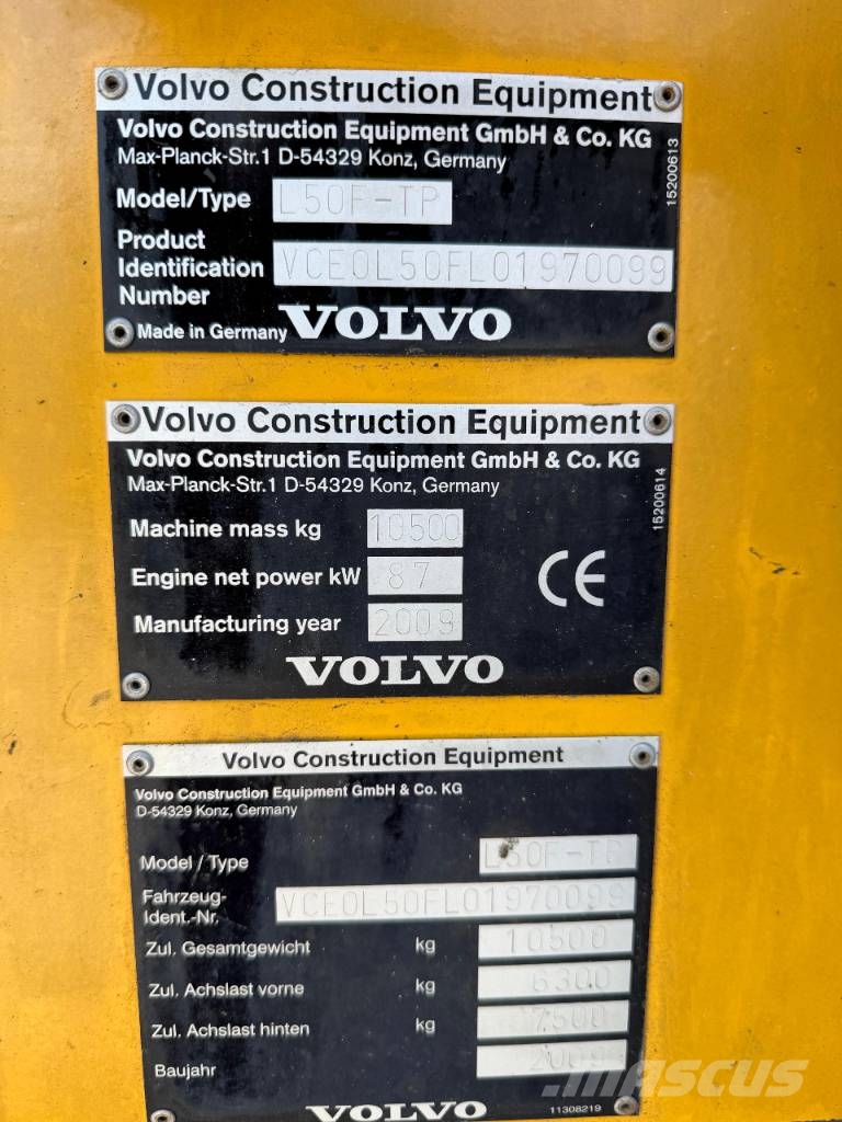Volvo L 50 F 輪胎式裝載機
