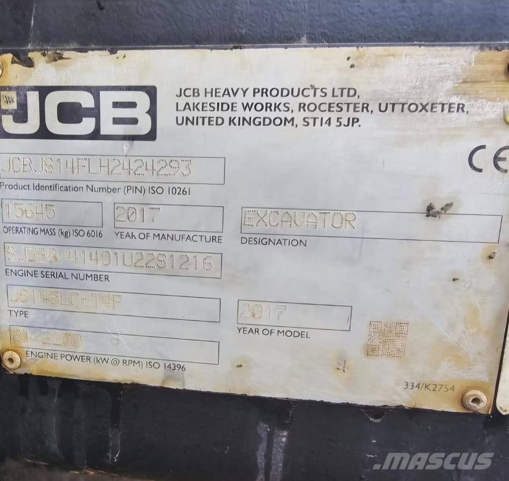 JCB JS 145 LC Crawler excavators