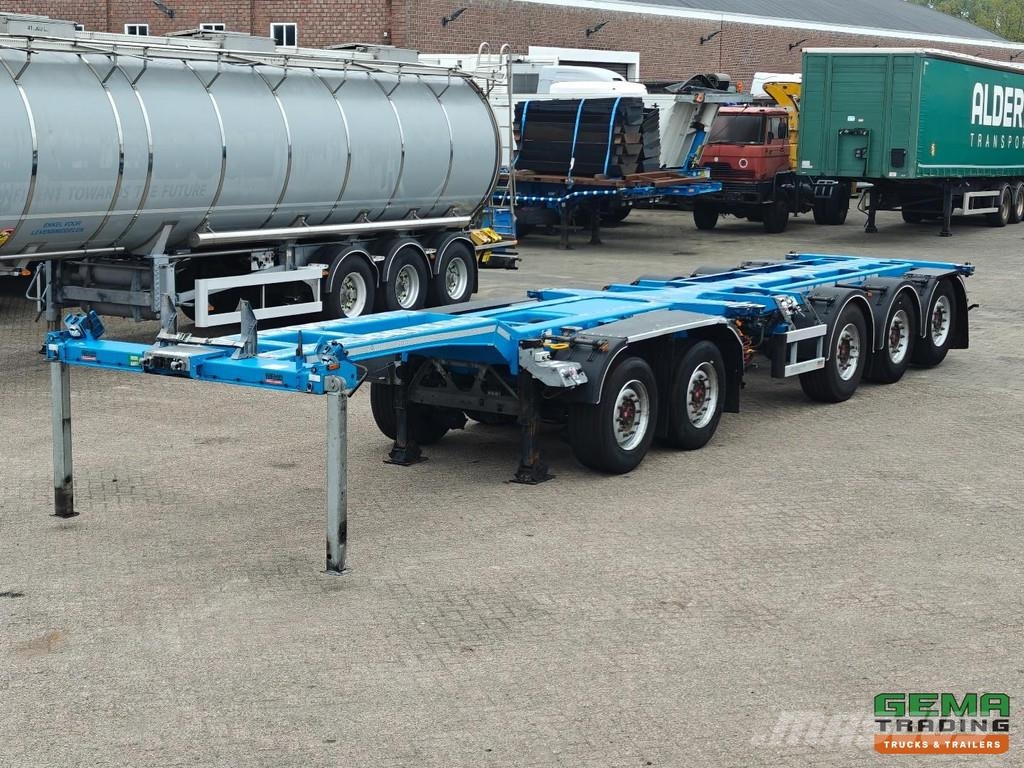 D-tec Combitrailer S-Line CT-5 S-Line CT-F + S-Line CT-R Semirremolques portacontenedores