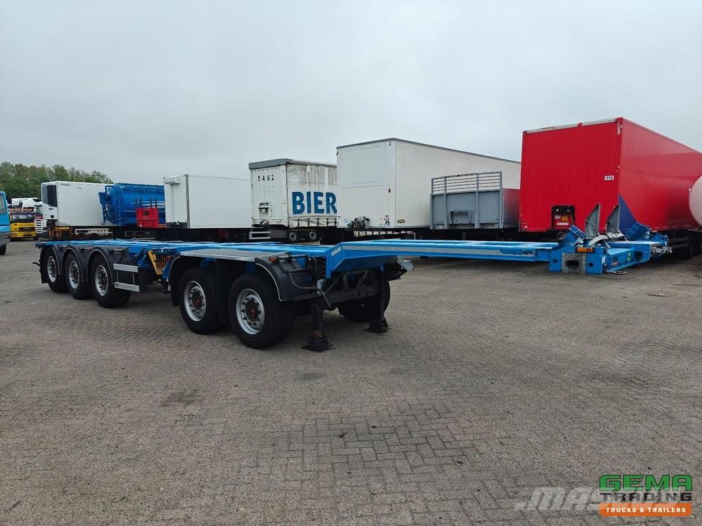 D-tec Combitrailer S-Line CT-5 S-Line CT-F + S-Line CT-R Semirremolques portacontenedores