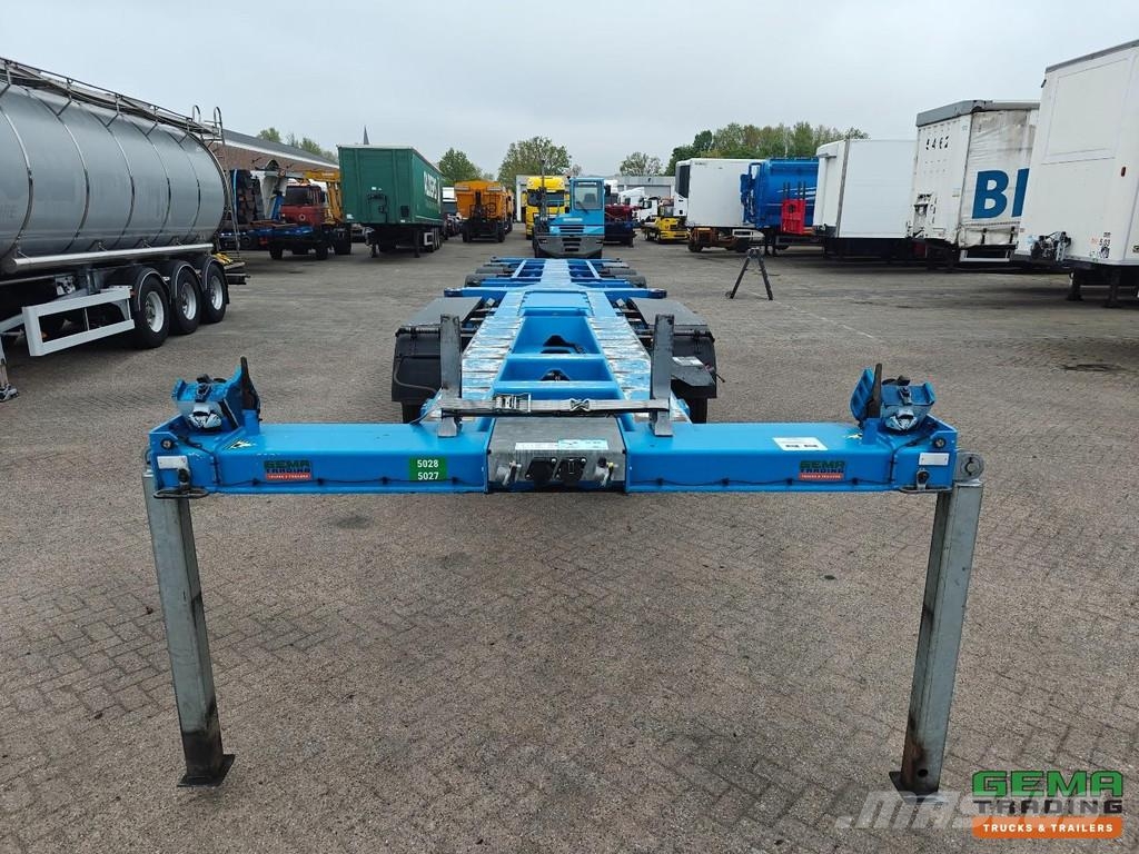 D-tec Combitrailer S-Line CT-5 S-Line CT-F + S-Line CT-R Semirremolques portacontenedores