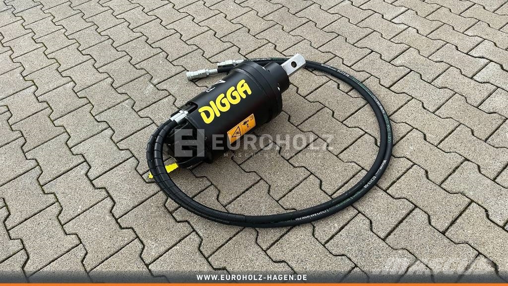  [Digga] Digga PD4 Erdbohrer Motor mit Schläuchen 2 Drills