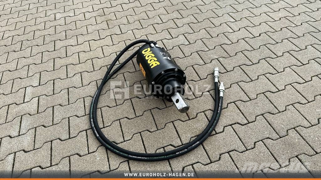  [Digga] Digga PD4 Erdbohrer Motor mit Schläuchen 2 Drills