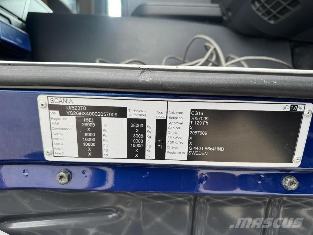 Scania G440 6X4 EURO 5 + PM 22SP + REMOTE CONTROL Kranen voor alle terreinen