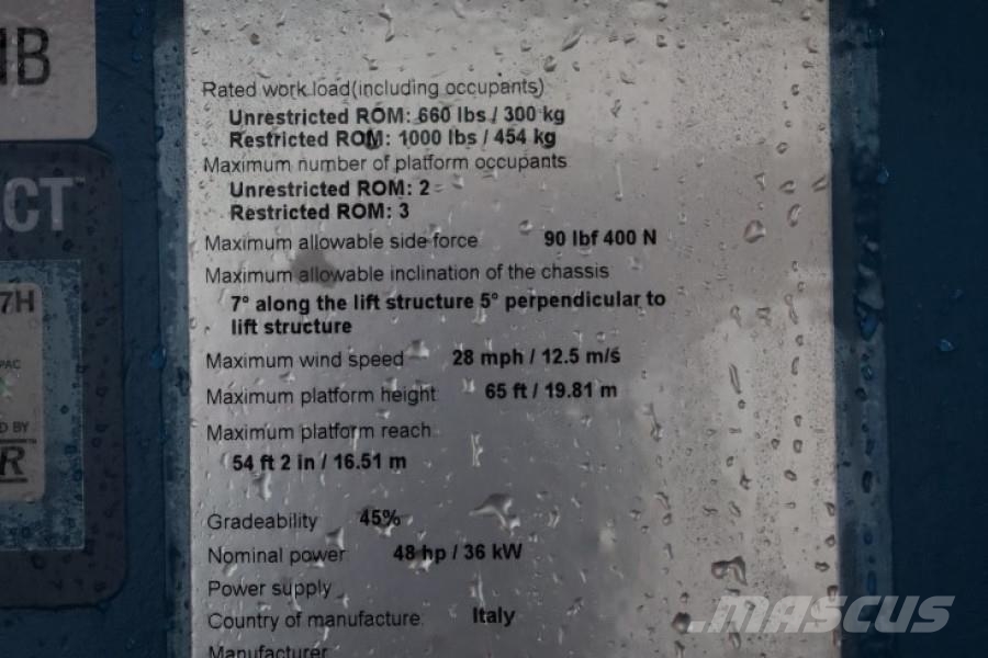 Genie S65XC Valid inspection, *Guarantee! Diesel, 4x4 Dr Teleskopik personel platformları
