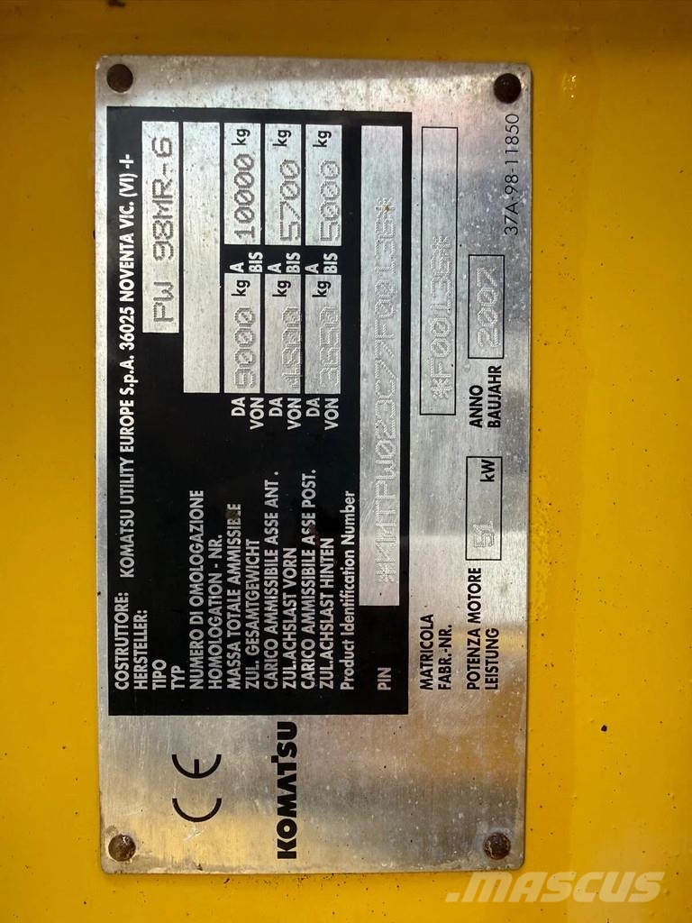 Komatsu Pw98MR-6 | A/C Midigraafmachines 7t - 12t