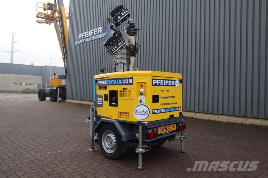 Atlas Copco HiLight H5+ SV2 Valid inspection, Max Boom Height Torres de iluminación
