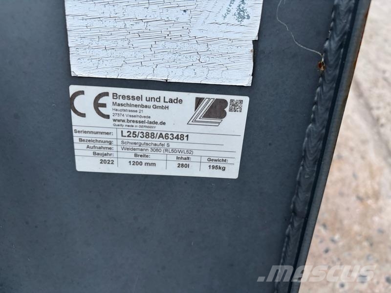 Bressel + Lade Schwergutschaufel S لوادر بعجل