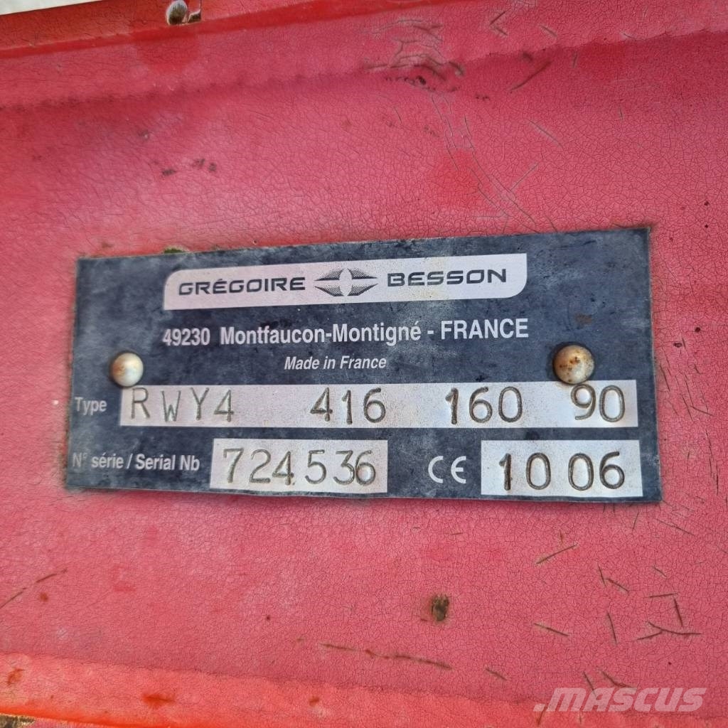 Gregoire Besson RWY4, 4-skärig Växelplog Plugovi obrtači