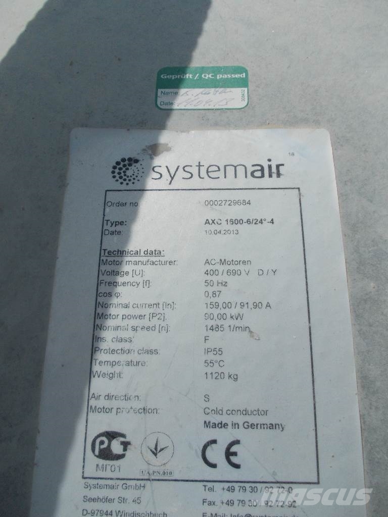 System Air AXC 1600 Outro equipamentos subterrâneos