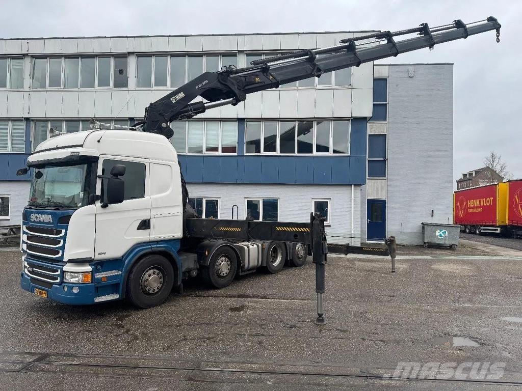 Scania G450 8X2 EURO 6 HIAB 855-6 + REMOTE CONTROL MANUAL رافعات صالحة لكل أنواع الطرق