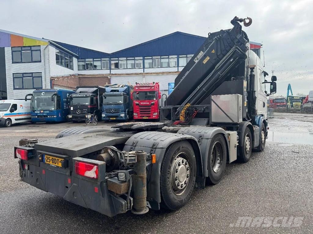 Scania G450 8X2 EURO 6 HIAB 855-6 + REMOTE CONTROL MANUAL رافعات صالحة لكل أنواع الطرق