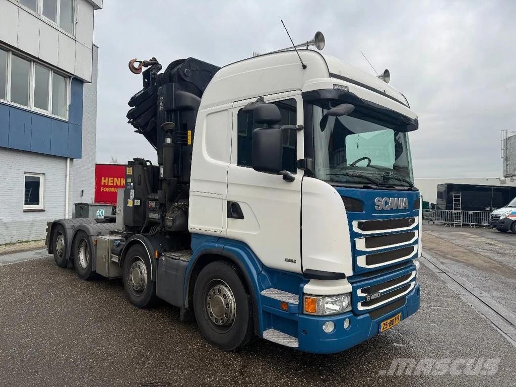 Scania G450 8X2 EURO 6 HIAB 855-6 + REMOTE CONTROL MANUAL رافعات صالحة لكل أنواع الطرق