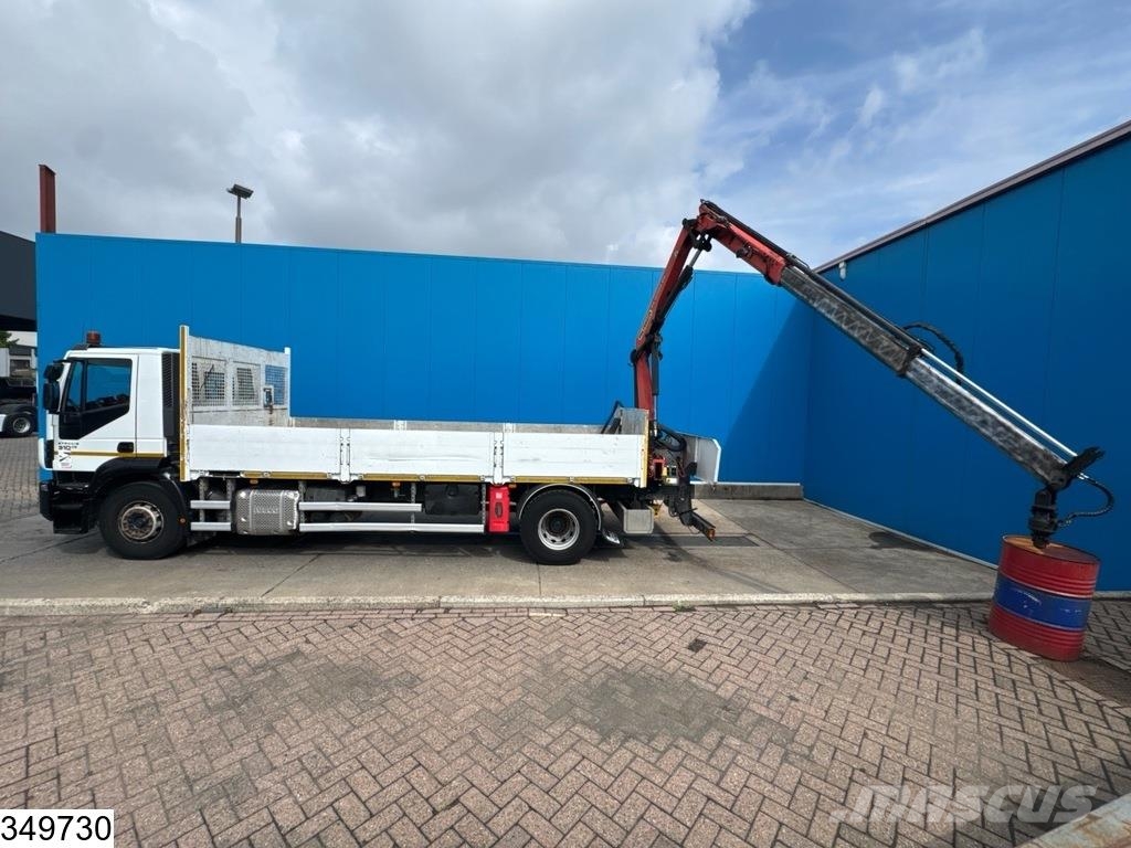 Iveco Stralis 310 EURO 6, Palfinger, Remote, Steel suspe Platte bakwagens