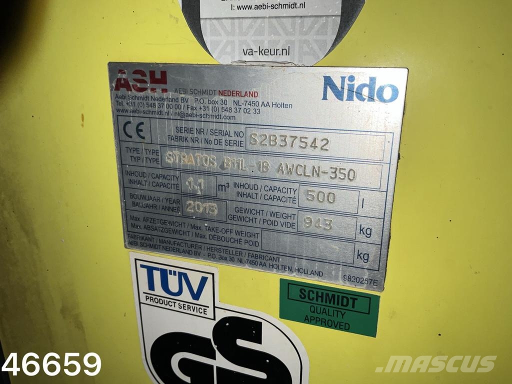 Esve 2-assige aanhangwagen met Nido 1,1 m³ zoustrooier その他トレーラー
