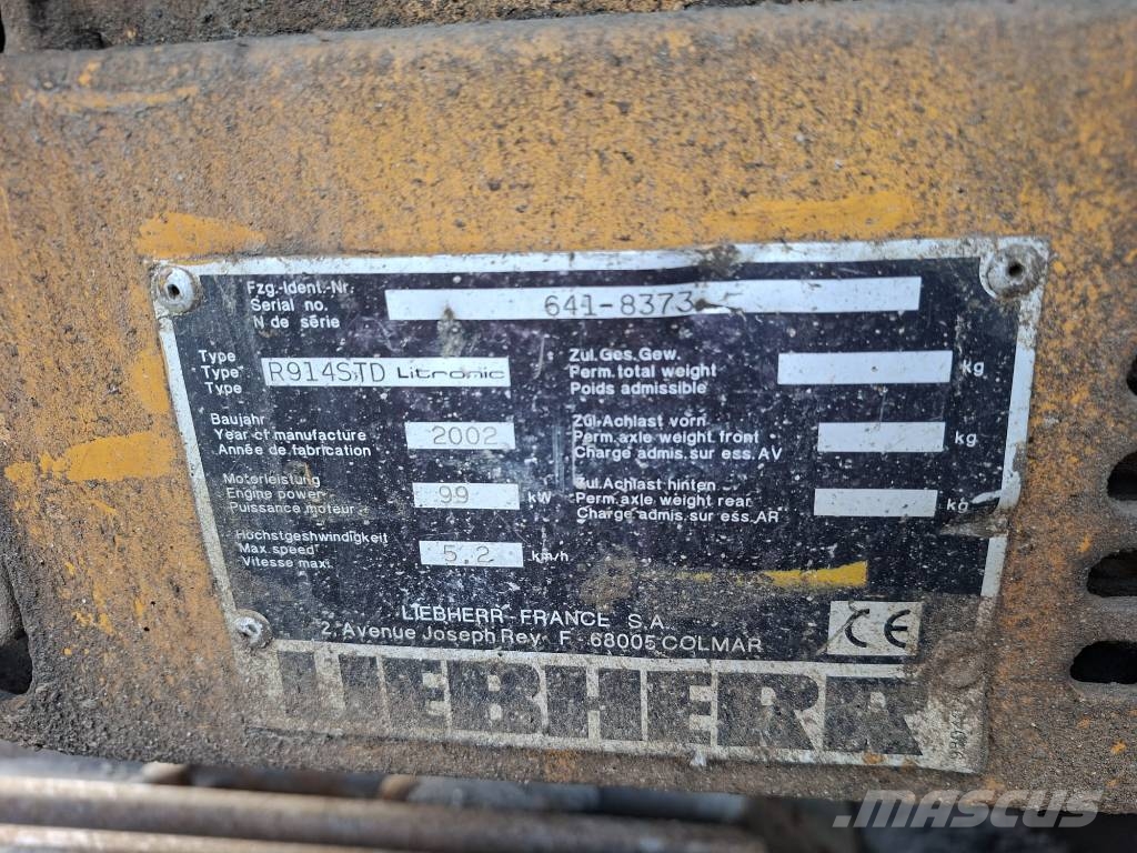 Liebherr R 914 Litronic Εκσκαφείς με ερπύστριες