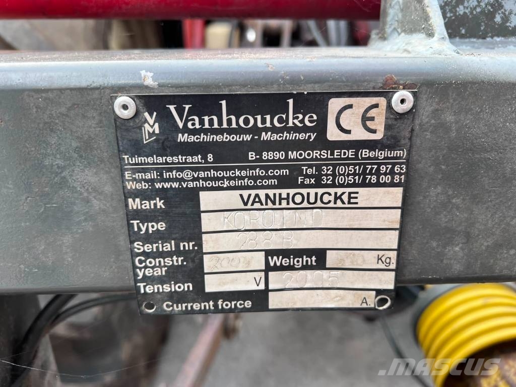  Van Houcke kolensnijder klembandrooier kolenrooier معدات أخرى للحصاد