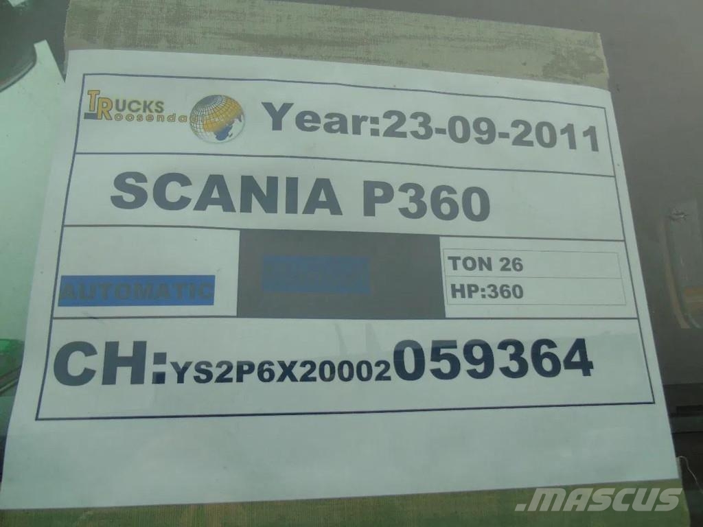 Scania P360 360 + COMBI VACUUM WIEDEMANN + 6X4 شاحنات مزدوجة / خلخلة