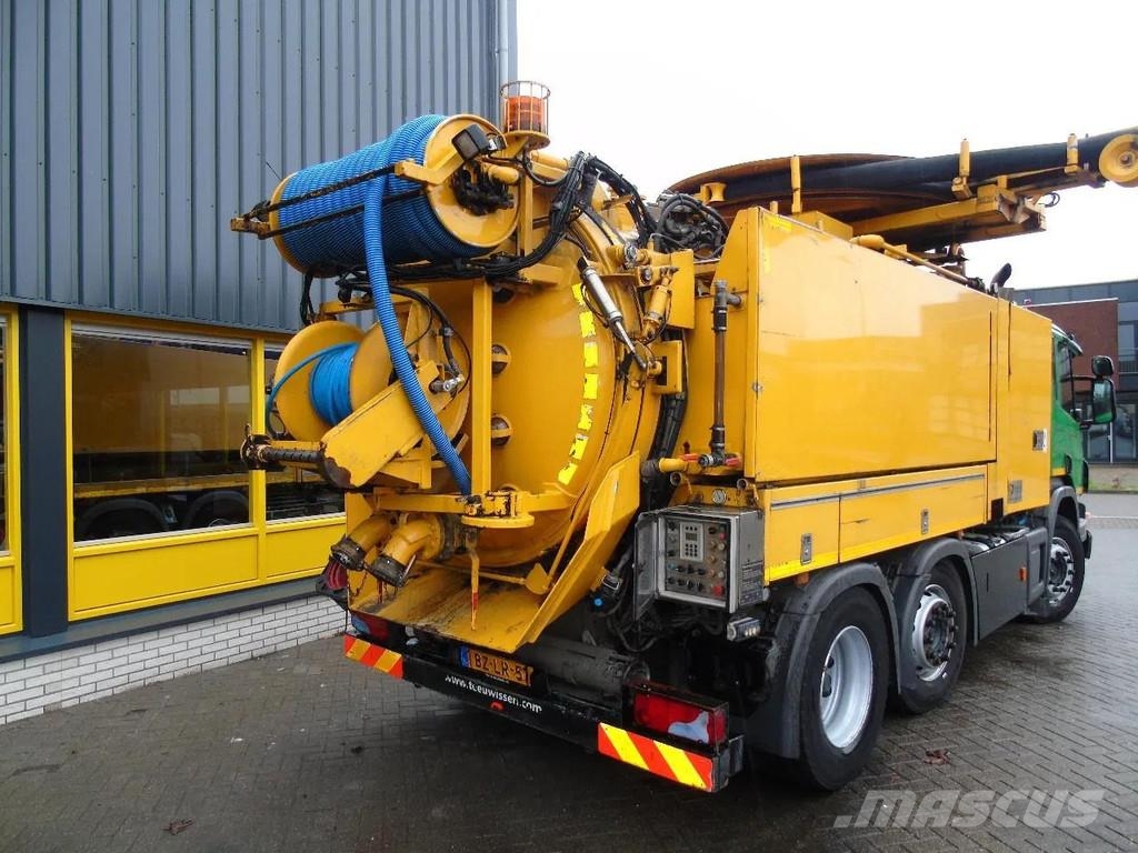 Scania P360 360 + COMBI VACUUM WIEDEMANN + 6X4 شاحنات مزدوجة / خلخلة