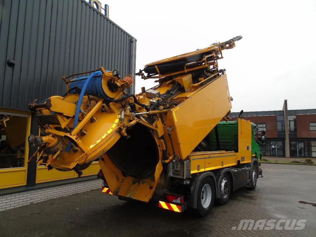 Scania P360 360 + COMBI VACUUM WIEDEMANN + 6X4 شاحنات مزدوجة / خلخلة