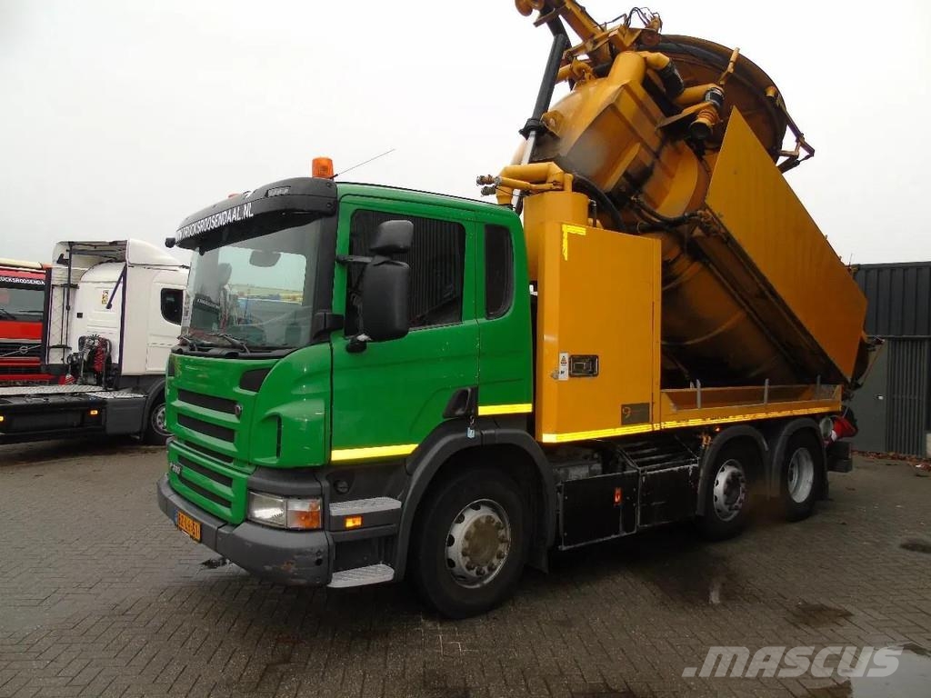 Scania P360 360 + COMBI VACUUM WIEDEMANN + 6X4 شاحنات مزدوجة / خلخلة