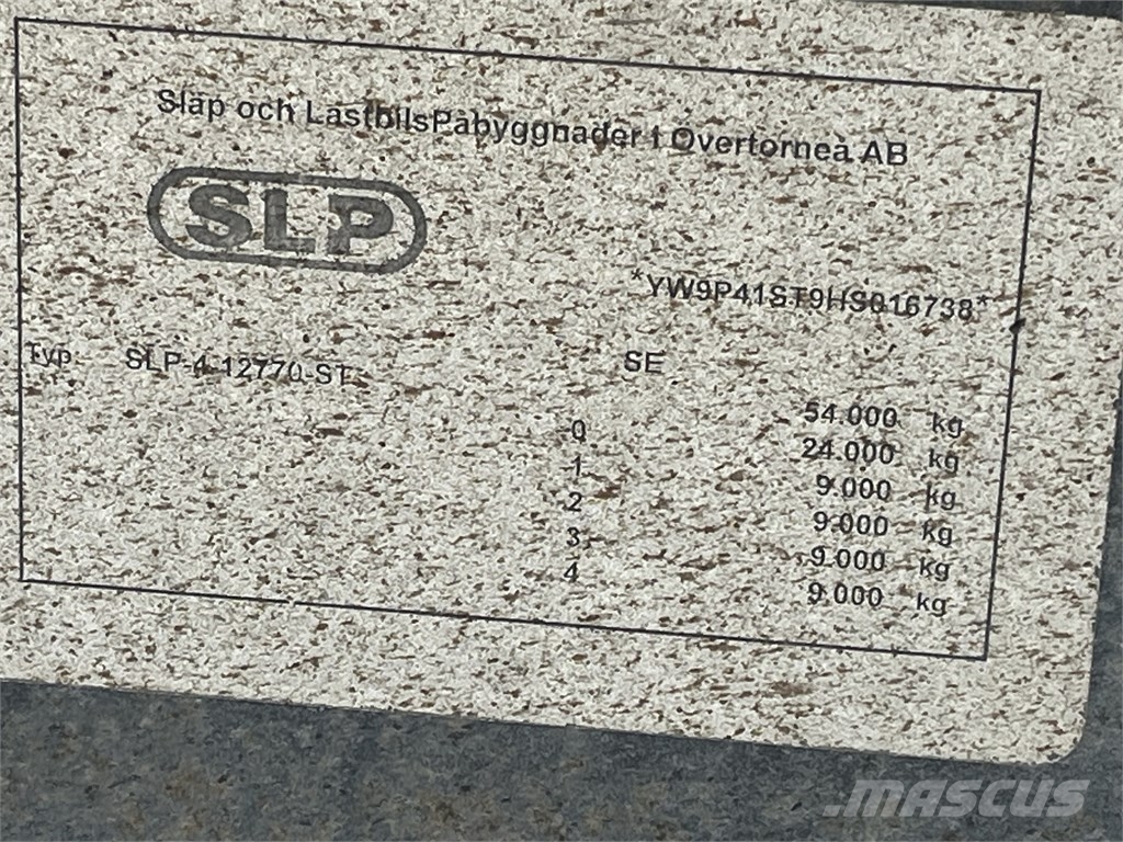 SLP 4-aks liukutelikärry Tipper semi-trailers