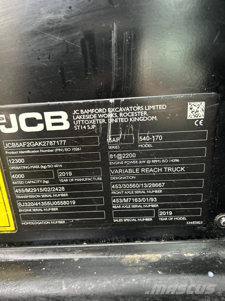 JCB 540-170 Telescopic handlers