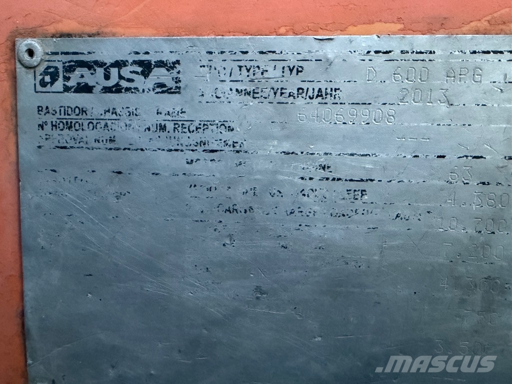 Ausa D 600 APG 6000 kg Nutzlast Allrad Knicklenker Ne cestni demperji