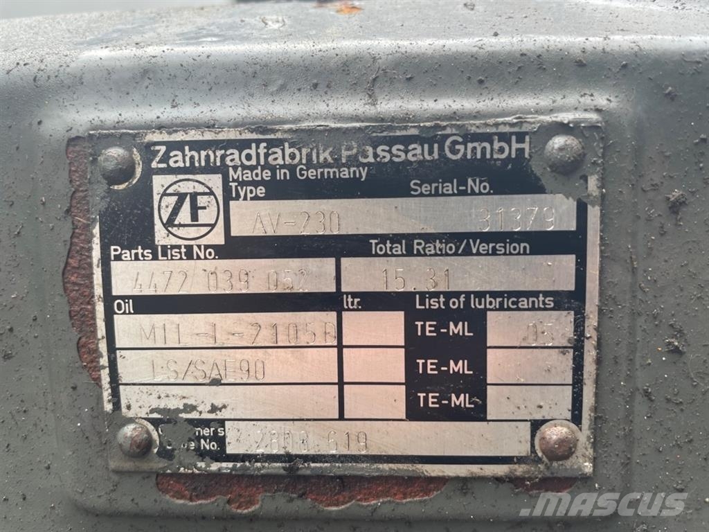 Volvo L30D-2808619-ZF AV-230-Axle/Achse/As LKW-Achsen