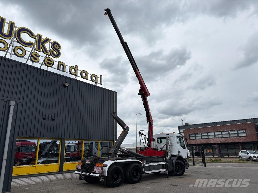 Renault Premium 370DXI + HMF 1430 K3 + 6X4 + HOOKSYTEM + E Φορτηγά ανατροπή με γάντζο