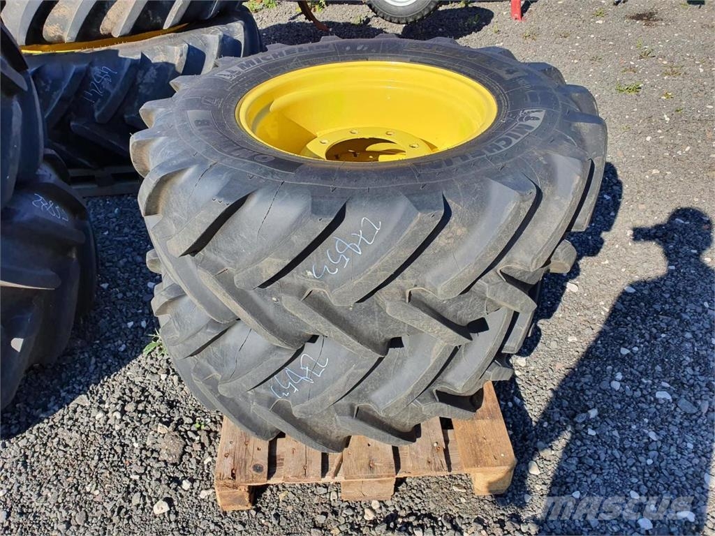 Michelin 380/70R24 x2 Hjul, Dæk og Fælge