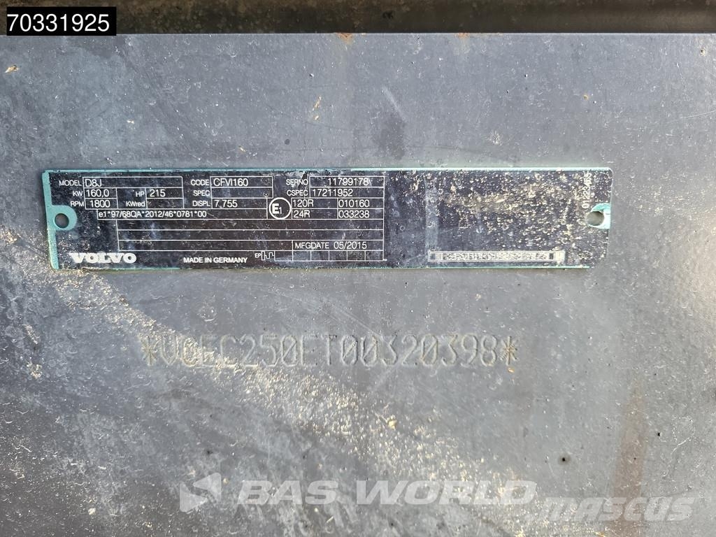 Volvo EC250 E L 대형 굴삭기 29톤 이상