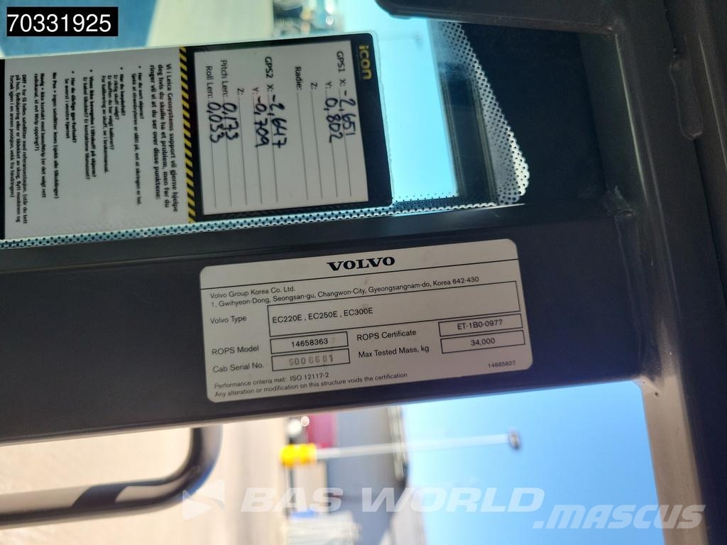 Volvo EC250 E L 대형 굴삭기 29톤 이상