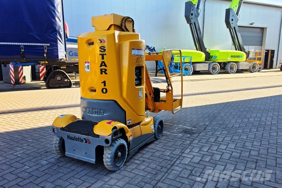 Haulotte STAR 10 Electric, 10m Working Height, 3m Reach, 20 Mini Pale Gommate