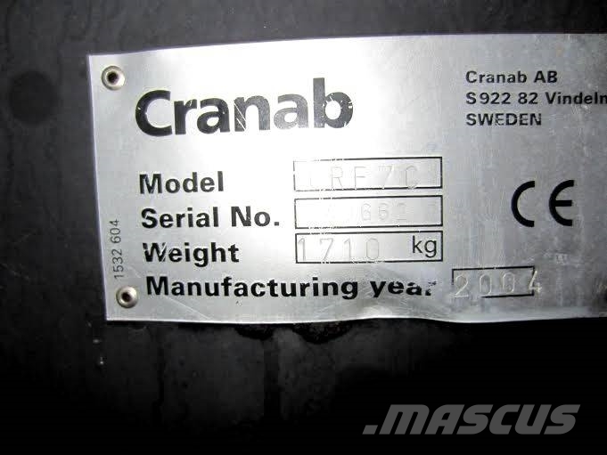Cranab CRF7 CRANE breaking for parts Houtoogstkranen